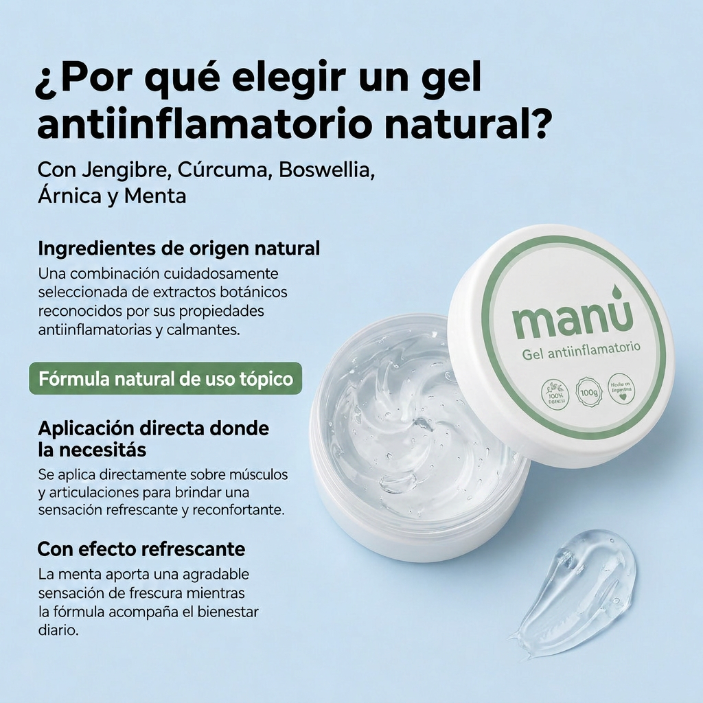 Gel anti dolores corporales MANÚ® Reemplazante Diclofenac 100g
