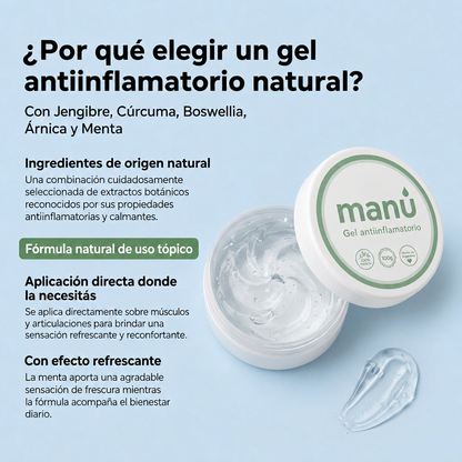 Gel anti dolores corporales MANÚ® Reemplazante Diclofenac 100g