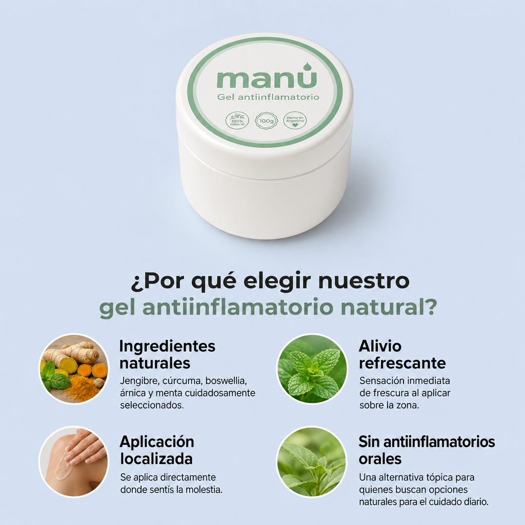 Gel anti dolores corporales MANÚ® Reemplazante Diclofenac 100g