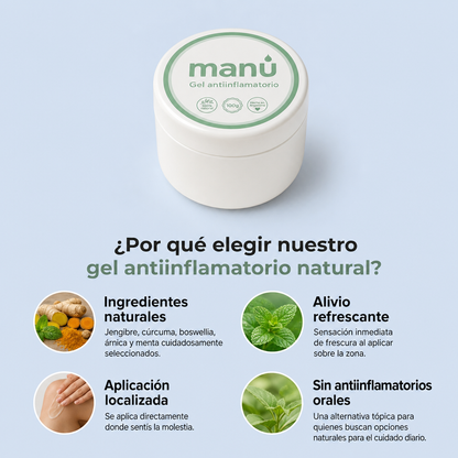 Gel anti dolores corporales MANÚ® Reemplazante Diclofenac 100g